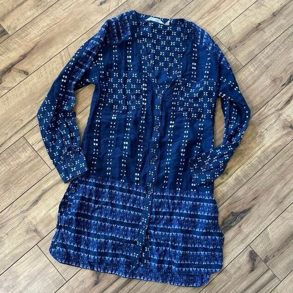 Athleta sz XXS tunic top shirt cotton and silk blend - Picture 1 of 3